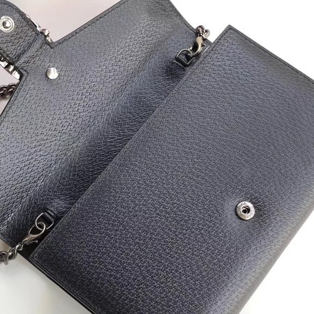 Gucci Calfskin Leather Shoulder Bag 481377 Black