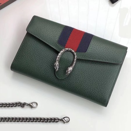 Gucci Calfskin Leather Shoulder Bag 481377 Green