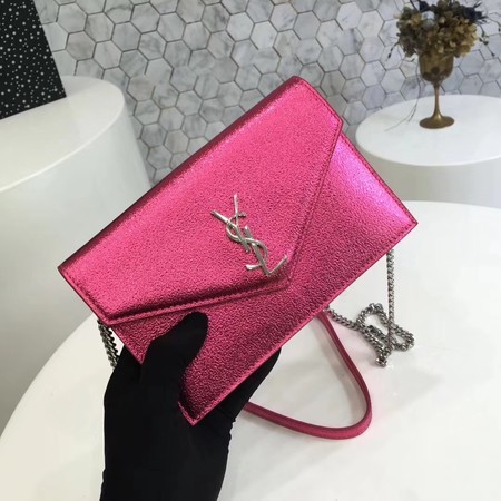 Yves Saint Laurent Original Calfskin Leather Shoulder Bag 2822 Pink