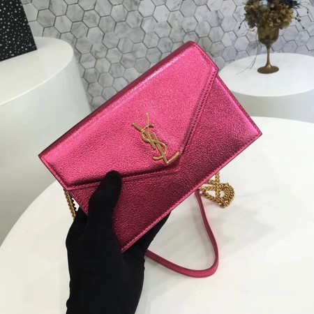 Yves Saint Laurent Original Calfskin Leather Shoulder Bag 2822 Pink