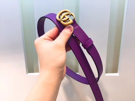 Gucci 20MM Leather Belt 414517 Purple