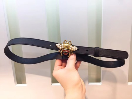 Gucci 20MM Leather Belt 414528 Black