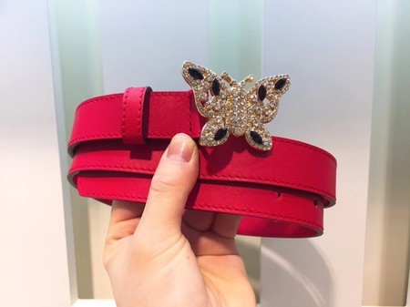 Gucci 25MM Leather Belt 414519 Red