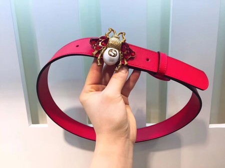 Gucci 35MM Leather Belt 414520 Red