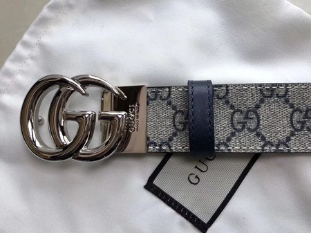 Gucci 35MM Leather Belt 414525 Blue