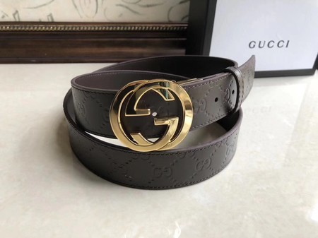 Gucci 35MM Leather Belt 414525 Coffee