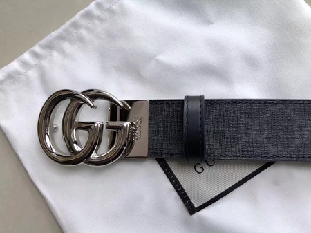 Gucci 35MM Leather Belt 414527 Black