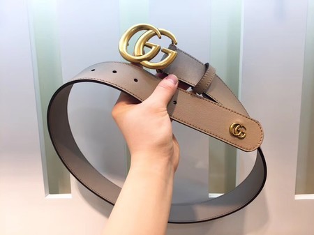 Gucci Leather Belt 414529 Apricot