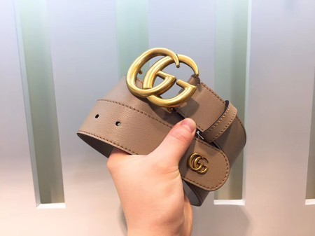 Gucci Leather Belt 414529 Apricot