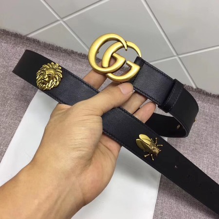 Gucci Leather Belt 414530 Black