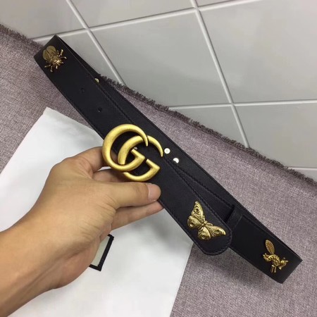 Gucci Leather Belt 414530 Black