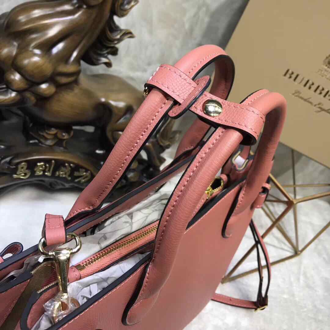 BurBerry Leather Tote Bag 5559 pink