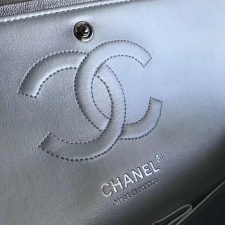 Chanel Flap Shoulder Bag Original Sheepskin Leather CF1112 Silver
