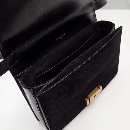 Yves Saint Laurent Original Calfskin Leather Shoulder Bag 482044 Black