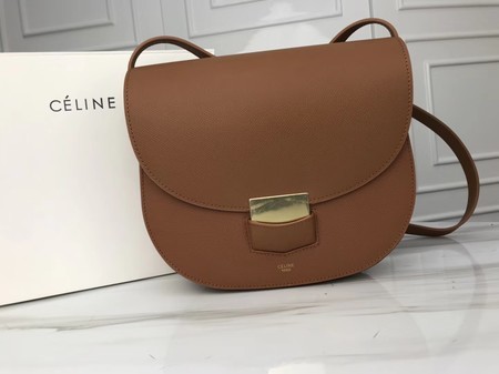 Celine Compact Trotteur Original Calfskin Leather 1269 Brown