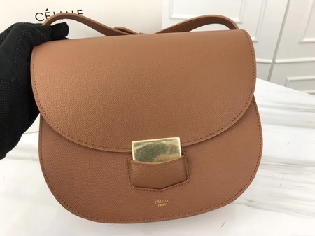 Celine Compact Trotteur Original Calfskin Leather 1269 Brown