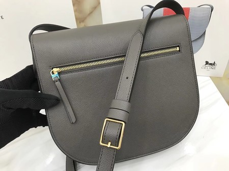 Celine Compact Trotteur Original Calfskin Leather 1269 Dark Grey