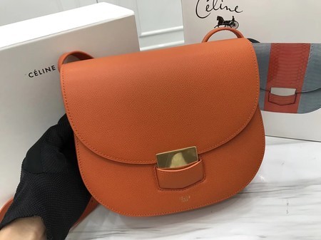 Celine Compact Trotteur Original Calfskin Leather 1269 Orange