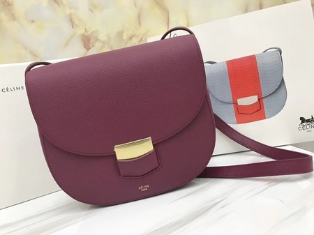 Celine Compact Trotteur Original Calfskin Leather 1269 Purple