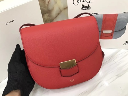 Celine Compact Trotteur Original Calfskin Leather 1269 Red