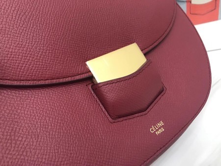 Celine Compact Trotteur Original Calfskin Leather 1269 Wine