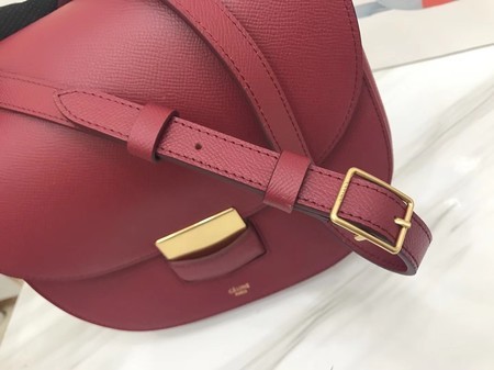 Celine Compact Trotteur Original Calfskin Leather 1269 Wine