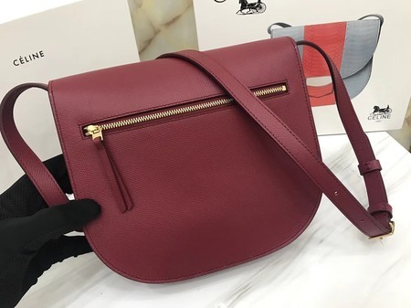 Celine Compact Trotteur Original Calfskin Leather 1269 Wine