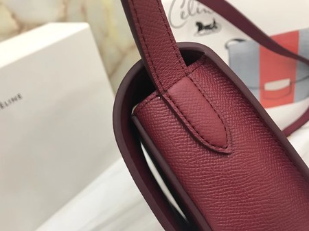 Celine Compact Trotteur Original Calfskin Leather 1269 Wine