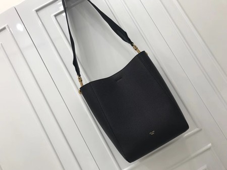 Celine Cabas Phantom Bags Original Calfskin Leather 3370 Black