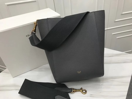 Celine Cabas Phantom Bags Original Calfskin Leather 3370 Dark Grey