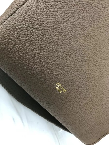 Celine Cabas Phantom Bags Original Calfskin Leather 3370 Khaki