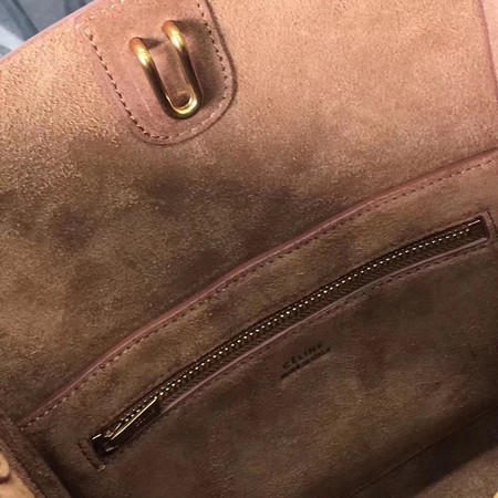 Celine Cabas Phantom Bags Original Nubuck Leather 3370 Brown