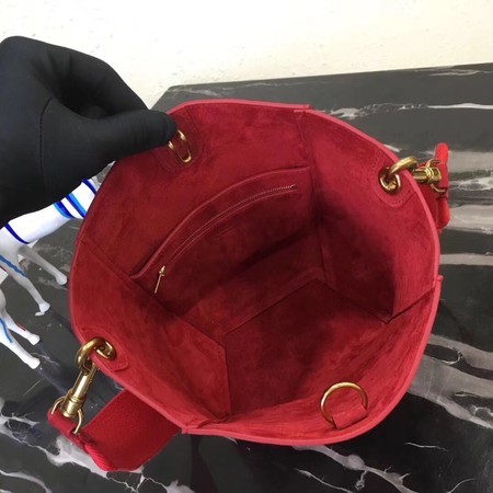 Celine Cabas Phantom Bags Original Nubuck Leather 3370 Red
