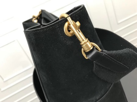 Celine SEAU SANGLE Cabas Bags Original Nubuck Leather 3369 Black