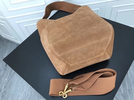 Celine SEAU SANGLE Cabas Bags Original Nubuck Leather 3369 Brown