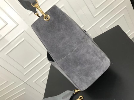 Celine SEAU SANGLE Cabas Bags Original Nubuck Leather 3369 Grey
