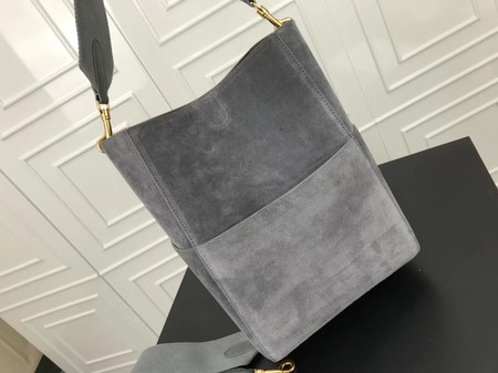 Celine SEAU SANGLE Cabas Bags Original Nubuck Leather 3369 Grey