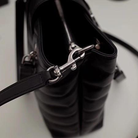 Yves Saint Laurent LOULOU Original Leather Tote Bag 502717 Black