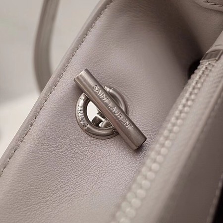 Yves Saint Laurent LOULOU Original Leather Tote Bag 502717 Grey