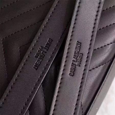 Yves Saint Laurent MONOGRAMME Calfskin Leather Shoulder Bag 26588 Black