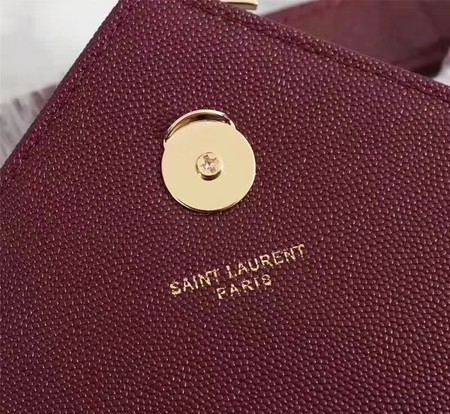 Yves Saint Laurent MONOGRAMME Cannage Patterns Shoulder Bag 26588 Marroon