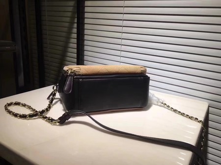 Chanel Calfskin Leather Shoulder Bag 56987 Apricot&Brown