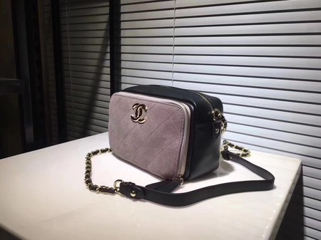 Chanel Calfskin Leather Shoulder Bag 56987 White&Purple