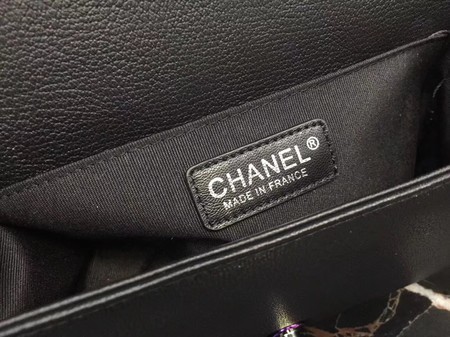 Chanel Le Boy Flap Shoulder Bag Sheepskin Leather D67086 Black