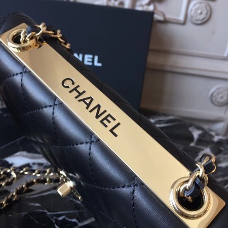 Chanel WOC Original Sheepskin Leather Shoulder Bag D33814 Black