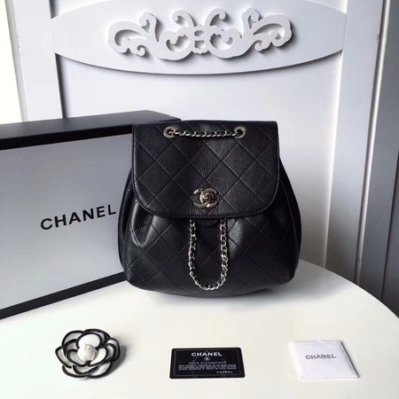 Chanel Backpack Original Cannage Patterns 5697 Black