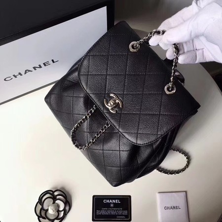 Chanel Backpack Original Cannage Patterns 5697 Black