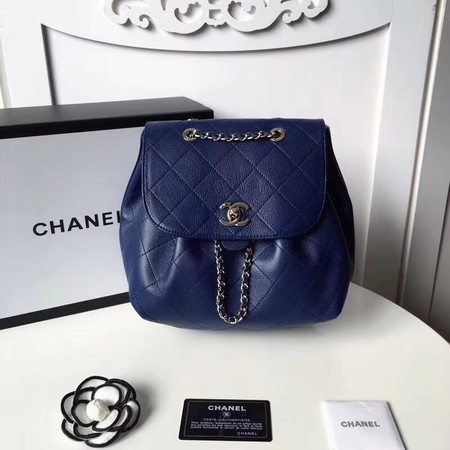 Chanel Backpack Original Cannage Patterns 5697 Blue