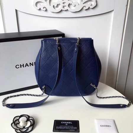 Chanel Backpack Original Cannage Patterns 5697 Blue