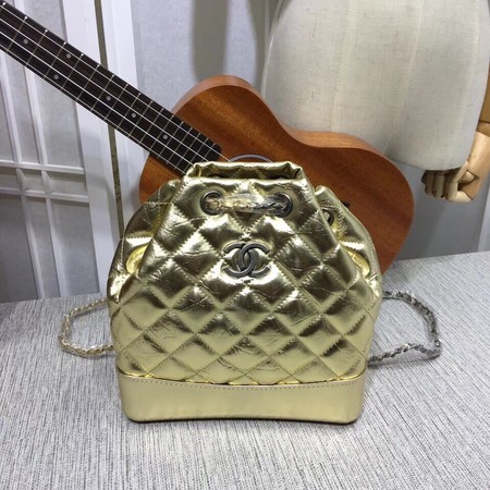 Chanel Gabrielle Backpack Sheepskin Leather 7027 Gold